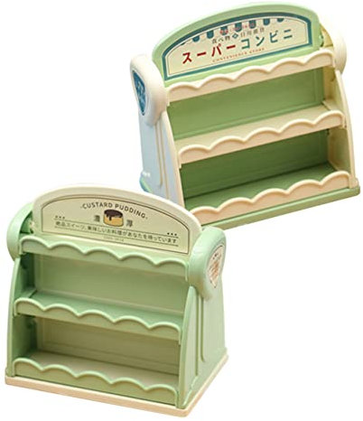 JUMPLAWN 2stücke Mini Regal Für Puppenhaus Süßes Miniatur Regalsystem Für DIY Kreationen Und Vielseitige Wohnraumdekorationen Geeignet Für Puppenhaus Zubehör