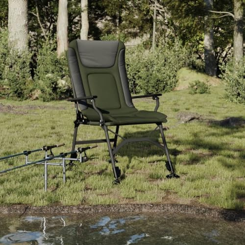 QZZCED Angelstuhl mit Armlehnen Klappbar Grün Terrassenmöbel Balkonstühle für Schwimmbäder