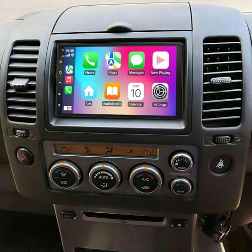 2+64G Car Stereo Radio for Nissan Pathfinder 2005-2010 Head Unit Android 14 GPS Navi with Wireless Carplay Android Auto 7Touch Screen Bluetooth Wifi FM RDS SWC Split Screen Backup Camera Mirror Link