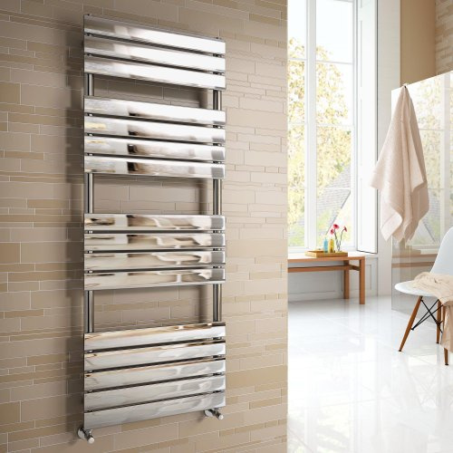 1600x600mm Chrome Straight Towel Radiator Ladder Modern Bathroom RF1600600
