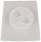 Rayher Moule plastique PE-LD: support bougie chauffe plat Yin Yang, 3672900, Blanc,noir