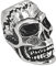 Bartperle Haarperle 925 Silber Totenkopf 850