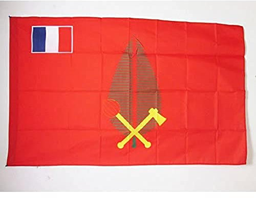 AZ FLAG - Drapeau Royaume coutumier d’Alo - 150x90 cm - Drapeau Futuna 100% Polyester Avec Fourreau et cordelette - Pavillon 110 g