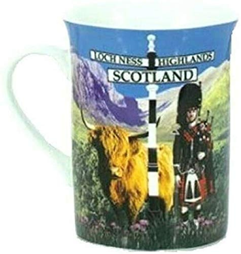 Scotland Mug Scottish Cup Souvenir Gift Tea Coffee Lochness Highland Piper