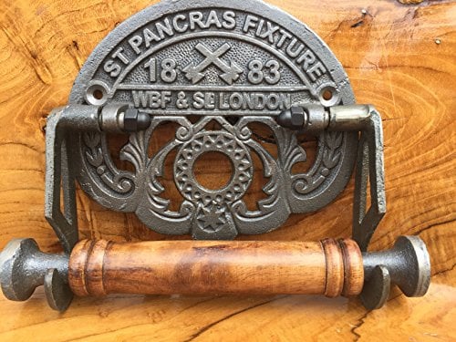 Bahnhof St Pancras Traditionelles Toilettenpapierhalter Gusseisen aus, viktorianisches Vintage Design