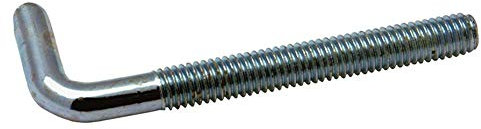 irsa24 100 X Gerade Schraubhaken M5x50 Eisen glanzverzinkt