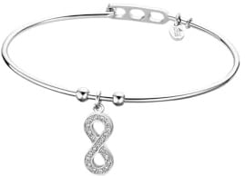 Lotus Style Armband Unendlichkeit für Damen aus Edelstahl in der Farbe Silber, Durchmesser 6,1 cm, LS2015-2/5