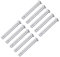 sourcing map 10 Stück Einloch Gabelbolzen 8mm x 90mm Flachkopf verzinkter Stahl