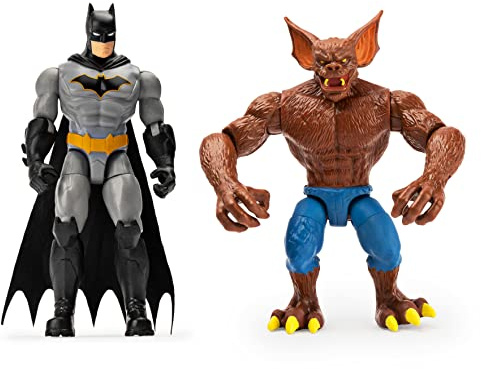 DC Batman 2 Figuren - Set Batman und Man - Bat mit tollem Zubehör - Maßstab 10cm - Figuren