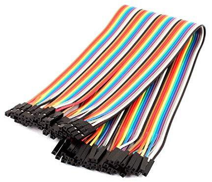 New Lon0167 2.54mm Pitch Vorgestellt 40P Buchse auf zuverlässige Wirksamkeit Buchse Breadboard Double Head Jumper Drahtseil 29cm Länge(id:6a7 a6 0f cfa)