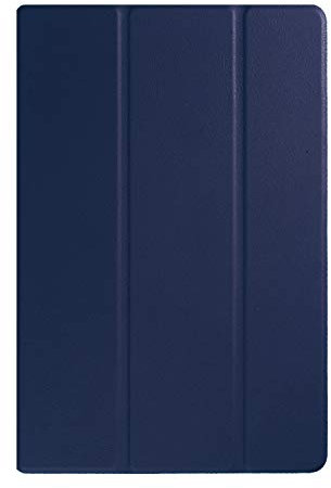 INSOLKIDON Kompatibel mit Sony Xperia Z4 Tablet Hülle Ultradünn Lederrückseitige Abdeckung Case Bumper Ganzkörperschutz Leder Schutzhülle Tablet Halter Shell (Navy blau)