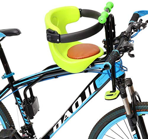 GHzzY Siège de vélo pour Enfant - Siège de vélo pour Enfant pour VTT et véhicules récréatifs pour Femmes - Siège Avant de vélo à dégagement Rapide pour Enfants et bébé,Vert