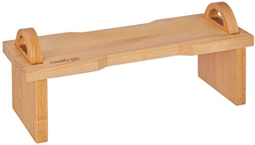 Fackelmann Camilla Gift Planche à découper/Plateau de Service en Bois de hêtre, avec Pieds Amovibles pour économiser de l'espace.