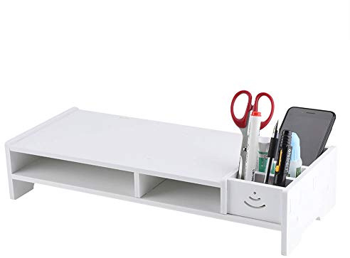 Wakects Supporto per Stampante e Computer Portatile con Supporto per Schermo, 38 x 20 x 10 cm