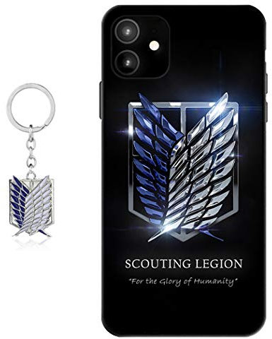 Staremeplz Compatible with iPhone 11 Case Anime Design [With Figure Keychain], Soft Silicone Flexible TPU Animation Phone Case for iPhone 11