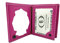 Cartera Porta Placa para Policia Nacional CNP Mod. HONORES Libro (Rosa)