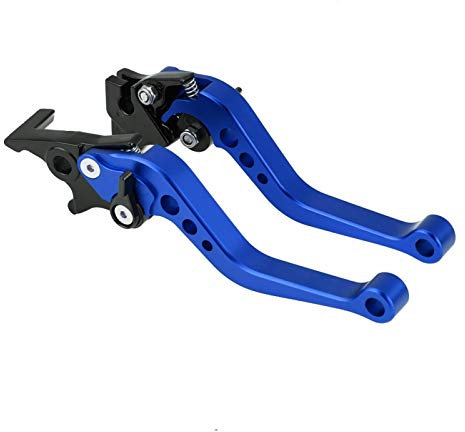 Hebel Clutch Lever CBF 125 Motorbike Bremshebel, 1 Paar Universal CNC Aluminium Trommel Bremskupplung Bremsgriff Kupplungsgriff Bremsgriff (Blau)