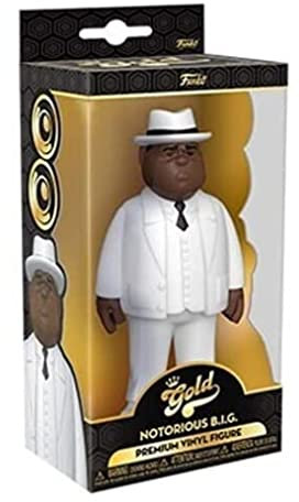 Funko Vinyl Gold 5: Biggie Smalls - Notorious Big - White Suit - Sammelbare Vinyl-Actionfigur - Geschenkidee Zum Geburtstag - Offizielle Handelswaren - Ideales Spielzeug Für Music Fans und Display