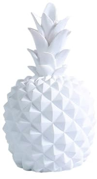Uposao Ananas Dekoration, Ananas Weiß Modern Resin Ananas Ornamente Dekorative Figur Tischdeko Obst Deko Handwerk für Geburtstagsfeier, Fenster,Zimmer Deko Hochzeit Party,Fotografie Studio Requisiten