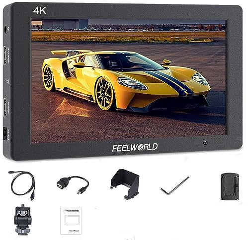 FEELWORLD T7 PLUS - Monitor de campo 3D LUT de 7 pulgadas en cámara 4K HDMI entrada/salida IPS 1920 x 1200 con forma de onda plegable