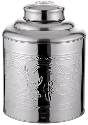 Housoutil De Té Lata De Almacenamiento De Acero Inoxidable Contenedores De Té Bote De Té Decorativo Caja De Lata Botella De Condimento Lata De Te Envase Familiar Tarro De Frutos Secos