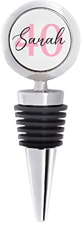 Personalised Keepsake Birthday Age Metal Wine Bottle Stopper 18th, 21st, 30th, 40th, 50th, 60th, 65th, 70th, 80th, 90th, 100th Gift