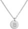 AFSTALR Damen Initialen Kette B Buchstaben Anhänger Silber Kette mit Herzen Geburtstagsgeschenk für Mädchen