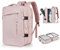 BJLFS Zaino da Viaggio Ryanair Bagaglio a Mano,Bagaglio a mano EasyJet Borsa da Viaggio donna Zaino Viaggio Casual Daypack per laptop da 17 pollici,Rosa