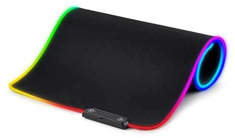 DR1TECH Anka+ Pro Gaming Mauspad XXL LED [80x30cm] - Mousepad Ergonomisch, Rutschfestes & Waterproof - Einzigartiges Design Für Maximale Geschmeidigkeit