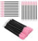 ATOMUS 50pcs 2 in 1 Eyelash Mascara Wands Lipstick Applicator Disposable Eyebrow Eyelash Extension Tools Makeup Brushes(pink)