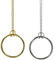 MOMOMAGE 1 x Ring und Kette (großer Ring), Zaubertricks, Metallknotenring an Kette, Zauberrequisite, Nahaufnahme, Straßenzauber Illusion (Golden)