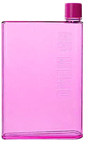 Bouteille Plate – Bouteille d'eau en Papier mémo A5 – Anti-Fuite, réutilisable, pour Le Sport, Le Camping, la Gym, Le Fitness, l'extérieur