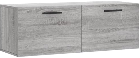 vidaXL Wandschrank Grau Sonoma 100x36,5x35 cm Holzwerkstoff