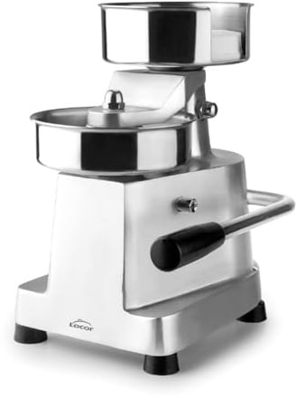 Lacor 60226 - Pressa per hamburger, acciaio acciaio inox, palan... | Realizzato in acciaio inossidabile alimentare; alta resistenza alla corrosione e usura quotidiana in cucina