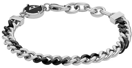 Diesel Herrenarmband in 2 Farben aus Edelstahl mit Karabinerverschluss