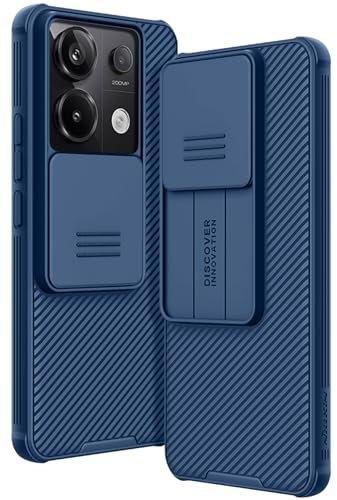 AROYI Handyhülle Kompatibel mit Xiaomi Redmi Note 13 Pro 5G Hülle(Nicht für 4G), Xiaomi Poco X6 5G Hülle Kameraschutz mit Slide Camera Handyhülle für Xiaomi Redmi Note 13 Pro Hülle (6,67 Zoll) - Blau