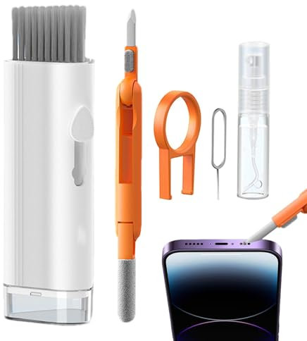 Tastatur-Reinigungsset, Laptop-Reinigungsset Tastaturreiniger - Elektronisches Laptop-Bürstenset - Computer-Bildschirm-Reinigungsbürsten-Werkzeug für Handy, Ohrhörer, Staubwedel, Tastenkappen-Abzieher