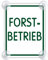 Forstbetrieb Forst Schild für Auto mit 4x Saugnapf - Wald Saugnapfschild aus Acrylschild - Forst Autoschild Geschenke für Forstwirt Windschutzscheibe 90x120mm