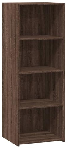 vidaXL Highboard, Sideboard mit Stauraum, Kommode Schrank für Wohnzimmer, Anrichte Beistellschrank Mehrzweckschrank, Braun Eichen-Optik Holzwerkstoff