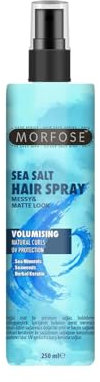 Morfose Sea Salt Hair Spray 250ml - Meersalzspray - Unordentlicher und matter Look - Volumen und Textur - Meeresmineralien, Meeresalgen, pflanzliches Keratin - Unisex Use