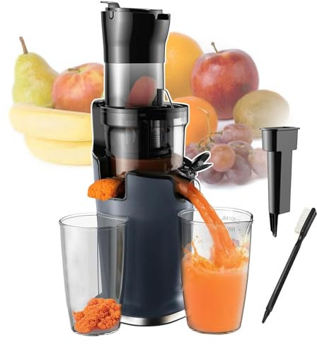 pealiritansemen 200 W Compact Cold Press Juicer, Automatically Separates Juice And Residue, Combined Installation, For Making All Kinds Of Fruit/Vegetable Juices