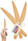 Inoverse Lot de 1000 couverts en bois, 16,5 cm de long, couteaux jetables biodégradables, couteaux respectueux de l'environnement, ustensiles durables et compostables