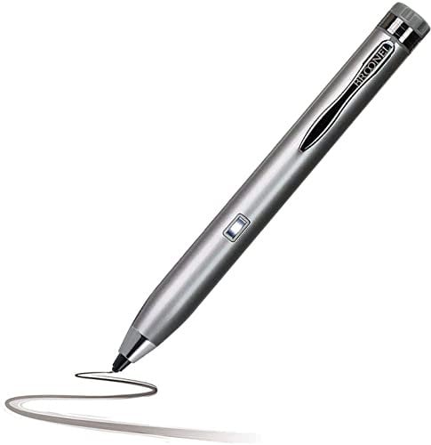 Broonel Silver Fine Point Digital Active Stylus Pen - Compatible With Dell Latitude 7320 2 in 1 13.3 Touchscreen Laptop