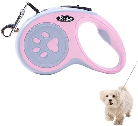 Hundeleine Einziehbar Kleine Hunde,3m Einziehbare Leine Für Kleine Und Große Hunde Mit Bequemen,Flexi Leine,Katzenleine,Hundeleine Flexi,Reflektierenden, Stabilen Und Verstellbaren Griffen