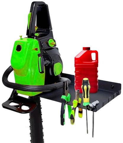 Xummpxuk Kettensägenhalter für Traktor – robuste Kettensägen-Wandhalterung – Garagenorganisation für Schraubenschlüssel Holzschraube Gras Gartenzaun Baustelle Werkstatt Garten Hof
