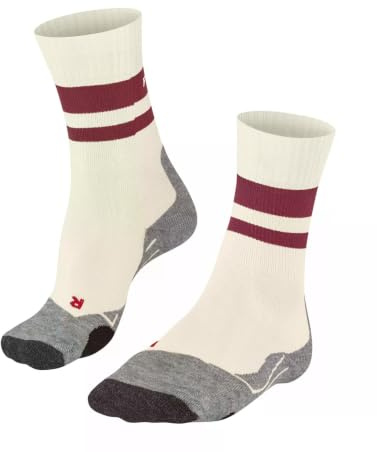 FALKE Damen Wandersocken TK2 Explore W So Wolle Funktionsmaterial antiblasen dick 1 Paar, Beige Cream 2080, 35-36