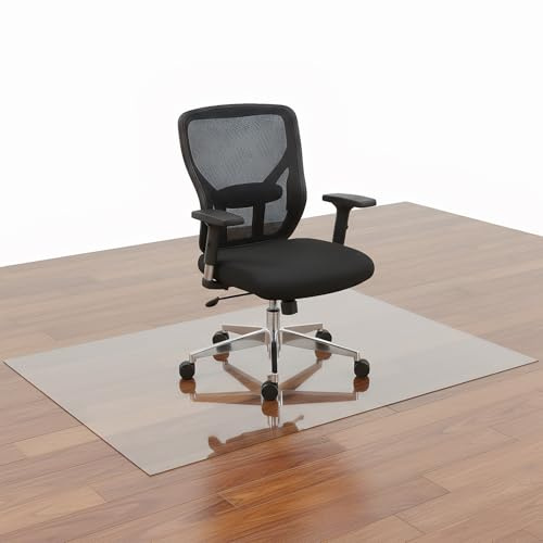 Protector de Suelo para Silla con Ruedas, Alfombra Silla Oficina Transparente,Tapete de PVC para Silla de Oficina, Parquet, Escritorio o Gaming (80 * 120cm)