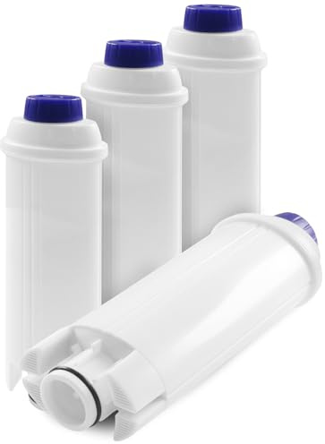 Reliapart Water Filter Cartridge (4 Pack) Compatible for DeLonghi EC800, ESAM4200S, Eletta Cappuccino Top Enhanced Limescale Reduction and Aroma Optimisation 5513292811 Coffee Machine Filter
