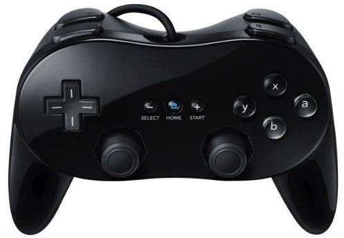 Mando Clasico Pro Wii Negro Comp.