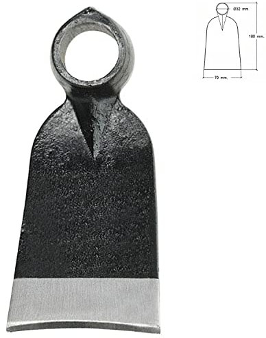 WOLFPACK LINEA PROFESIONAL Azada Forjada Sin Mango 343/310 Gramos